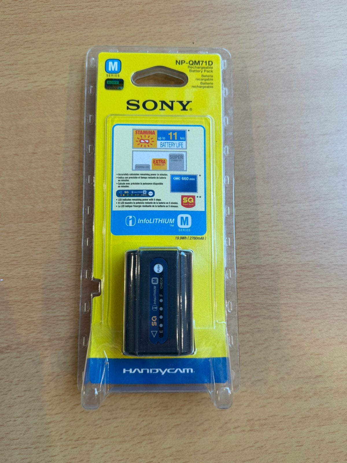 Sony NP-QM71D battery pack NIEUW in blister, Ophalen of Verzenden, Nieuw