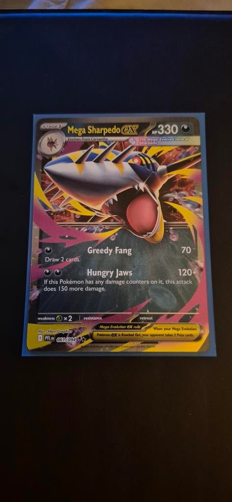 Mega Sharpedo EX - Phantasmal Flames Pokémon Kaart, Verzenden