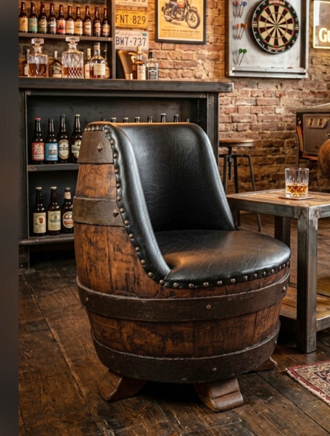 Biervat Stoel / Whiskeyvat Fauteuil – Mancave Eyecatcher!, Ophalen