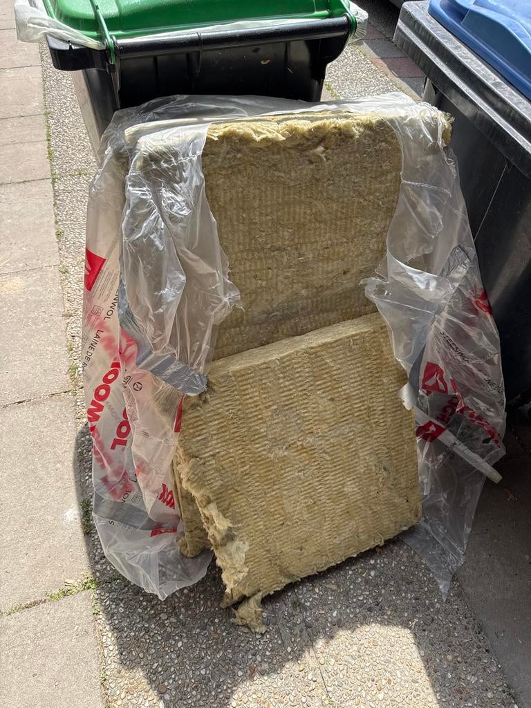 Rockwool 7 cm Steenwol isolatieplaten - 2,5 stuks, Ophalen, Gebruikt, Steenwol, Minder dan 5 m²
