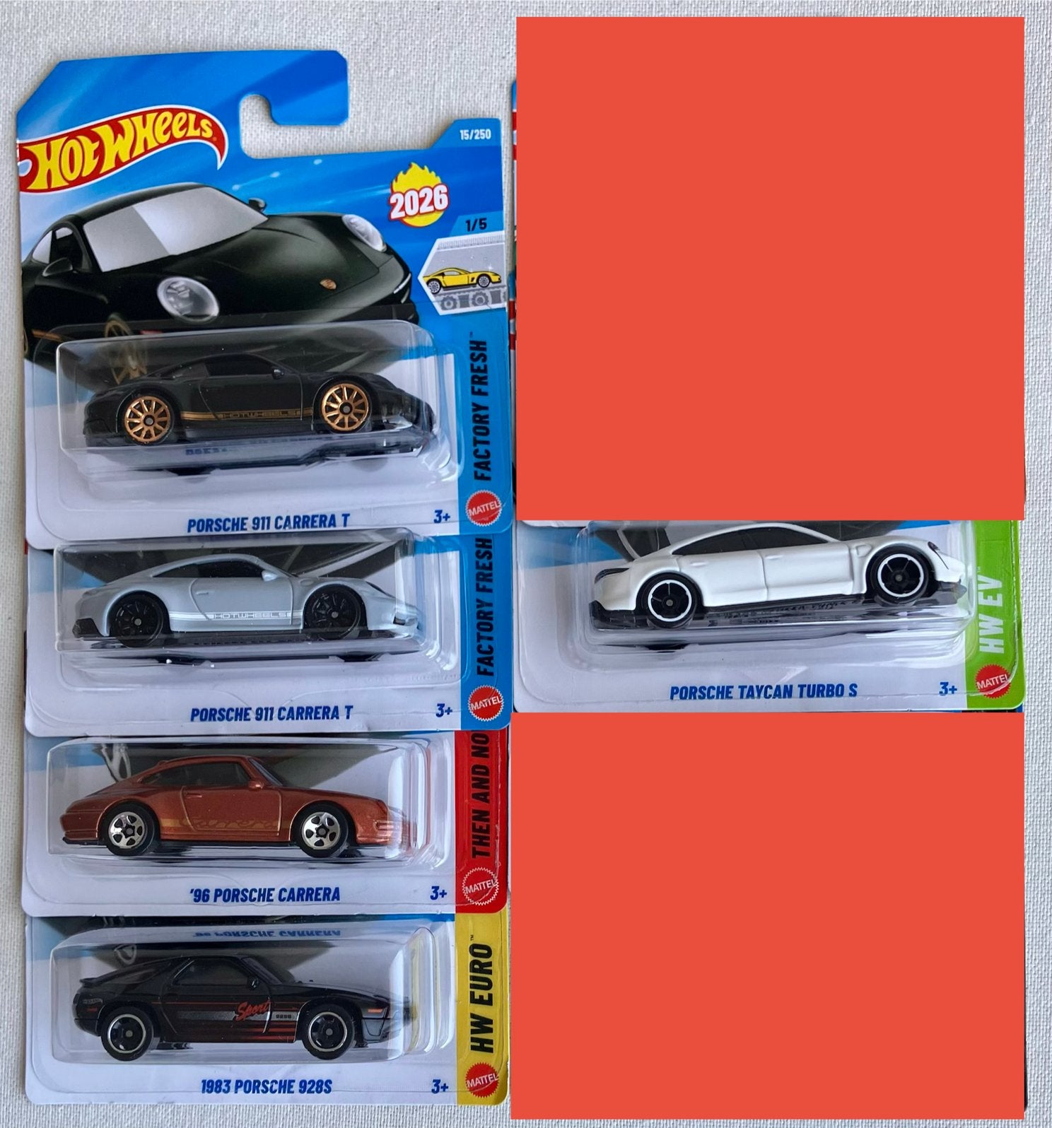 Hot Wheels Porsche diverse Hotwheels modellen per stuk, Ophalen of Verzenden, Nieuw, Auto