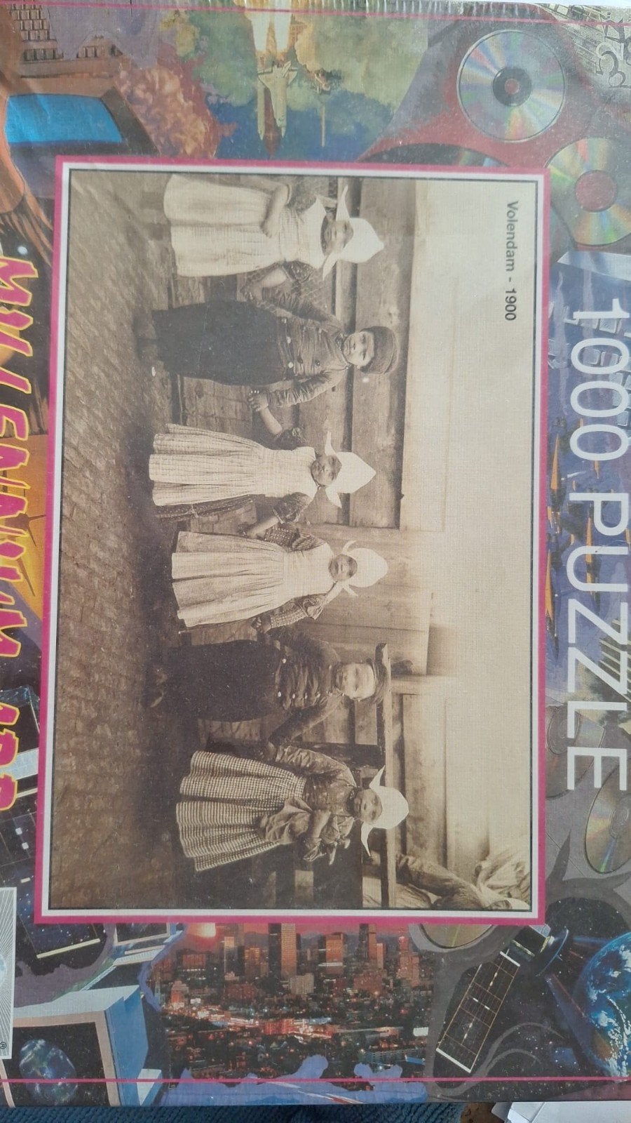 Millennium Puzzel Volendam 1900 - 1000 stukjes, Hobby en Vrije tijd, Ophalen of Verzenden, 500 t/m 1500 stukjes, Gebruikt, Legpuzzel