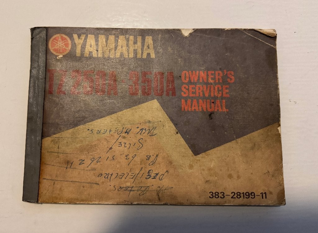 Yamaha TZ250A - 350A Service manual, Ophalen, Yamaha