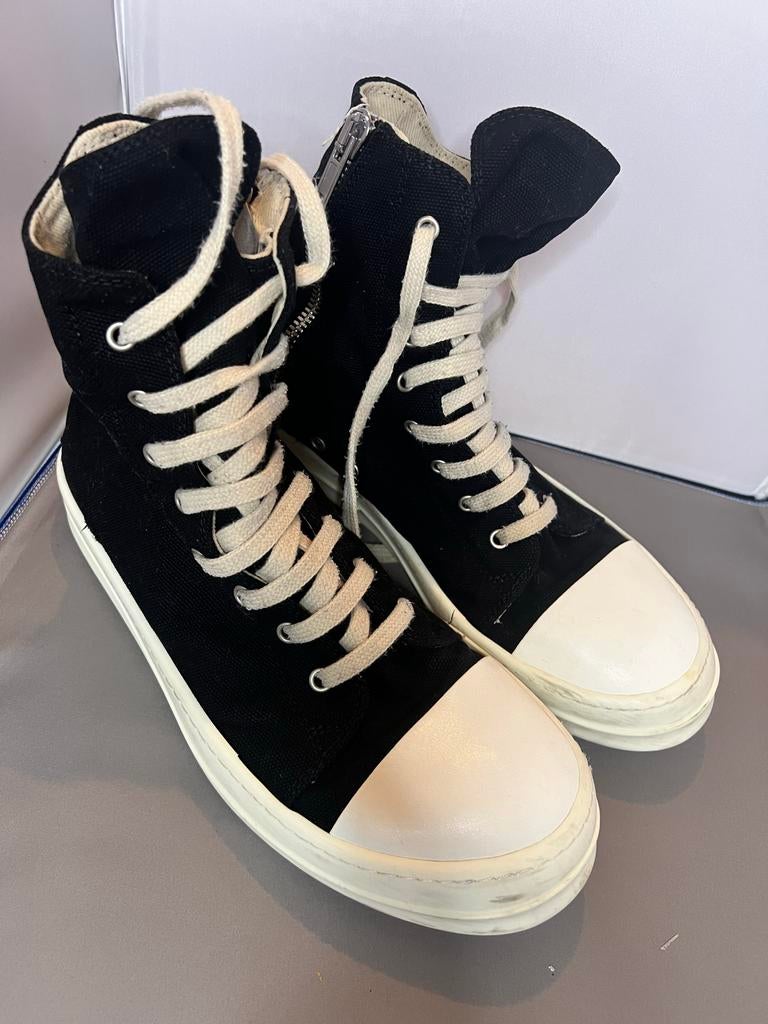 Rick Owens DRKSHDW Ramones High-Top Sneakers, Kleding | Dames, Ophalen of Verzenden, Gedragen, Zwart, Sneakers of Gympen