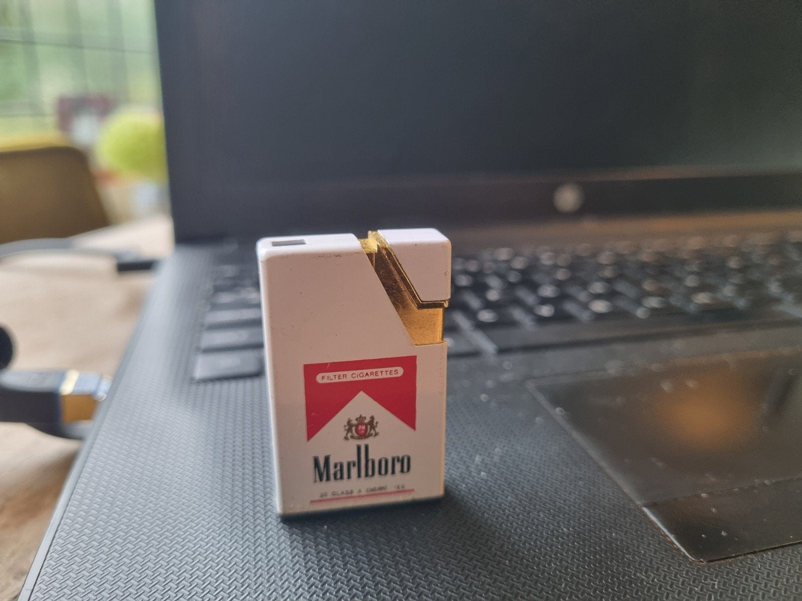 Vintage Marlboro aansteker, hervulbaar, Ophalen of Verzenden
