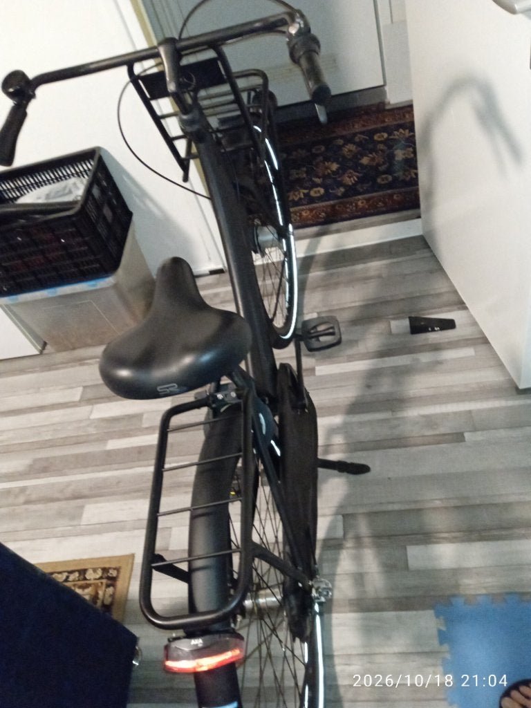 Tekoop dames fiets zwart, Ophalen, Terugtraprem, (Extra) lage instap, Gazelle