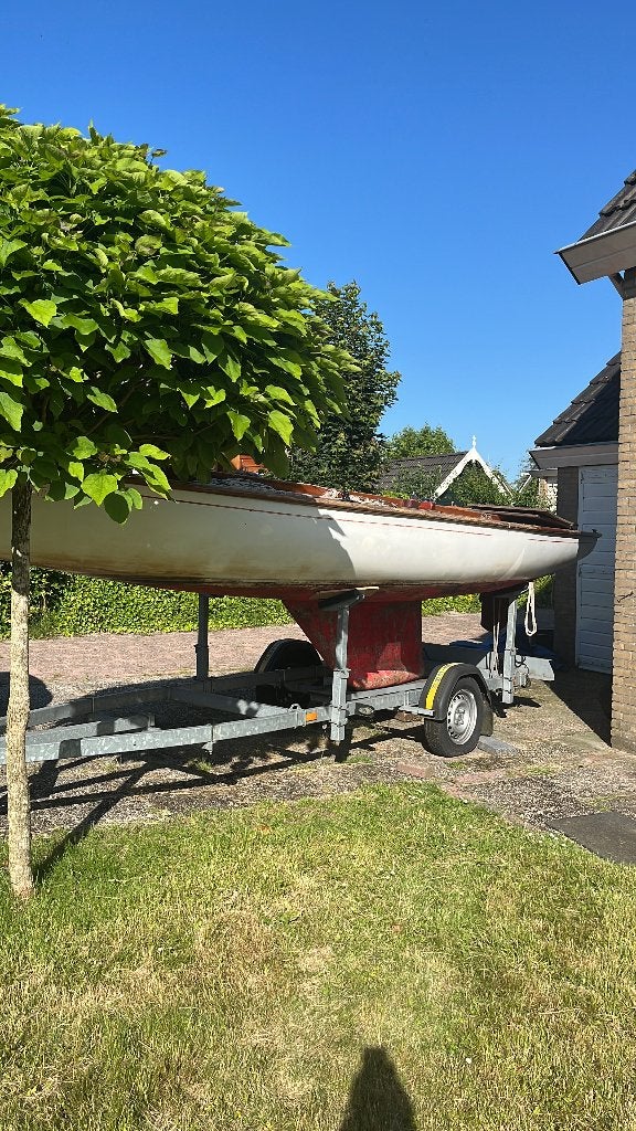 16m2 zeilboot uit 1970 met of zonder trailer, Ophalen, Gebruikt, 3 tot 6 meter, Minder dan 15 m²