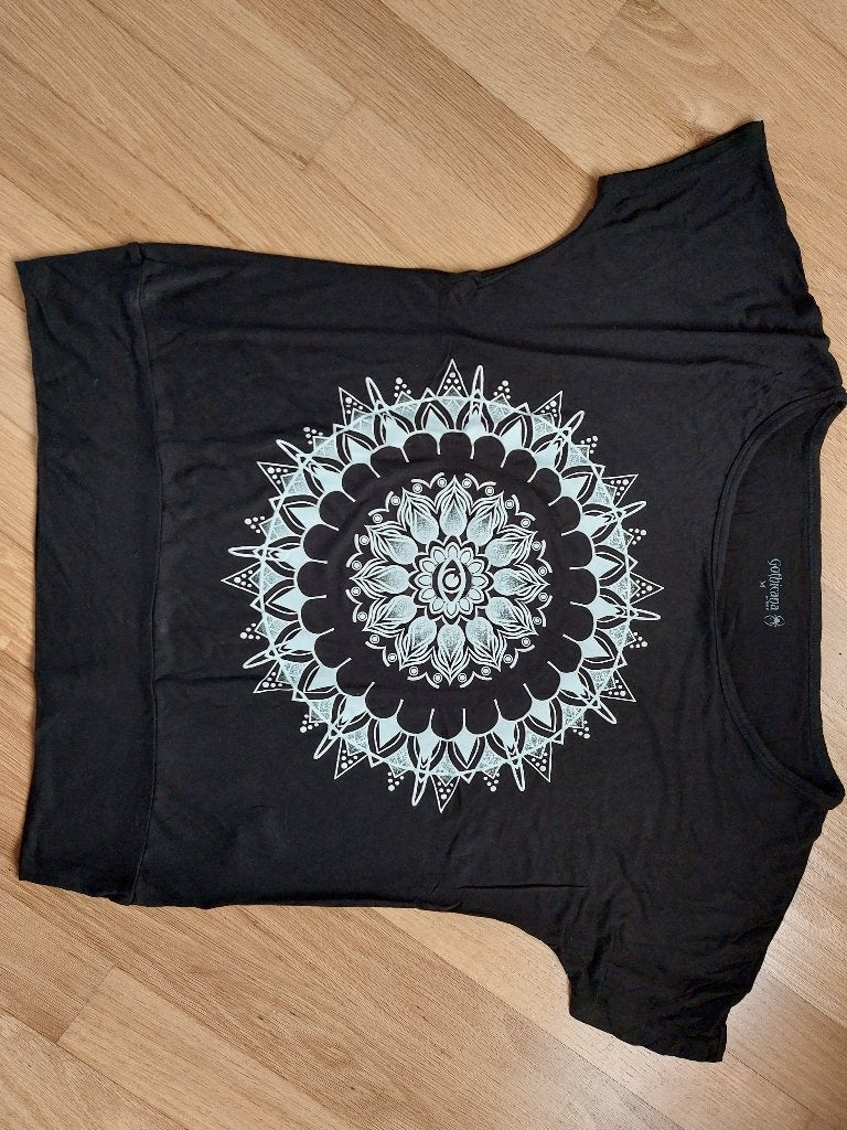 NIEUWE! GOTHICANA stoere zwarte top mt L, Zwart, Nieuw, Ophalen of Verzenden, Korte mouw