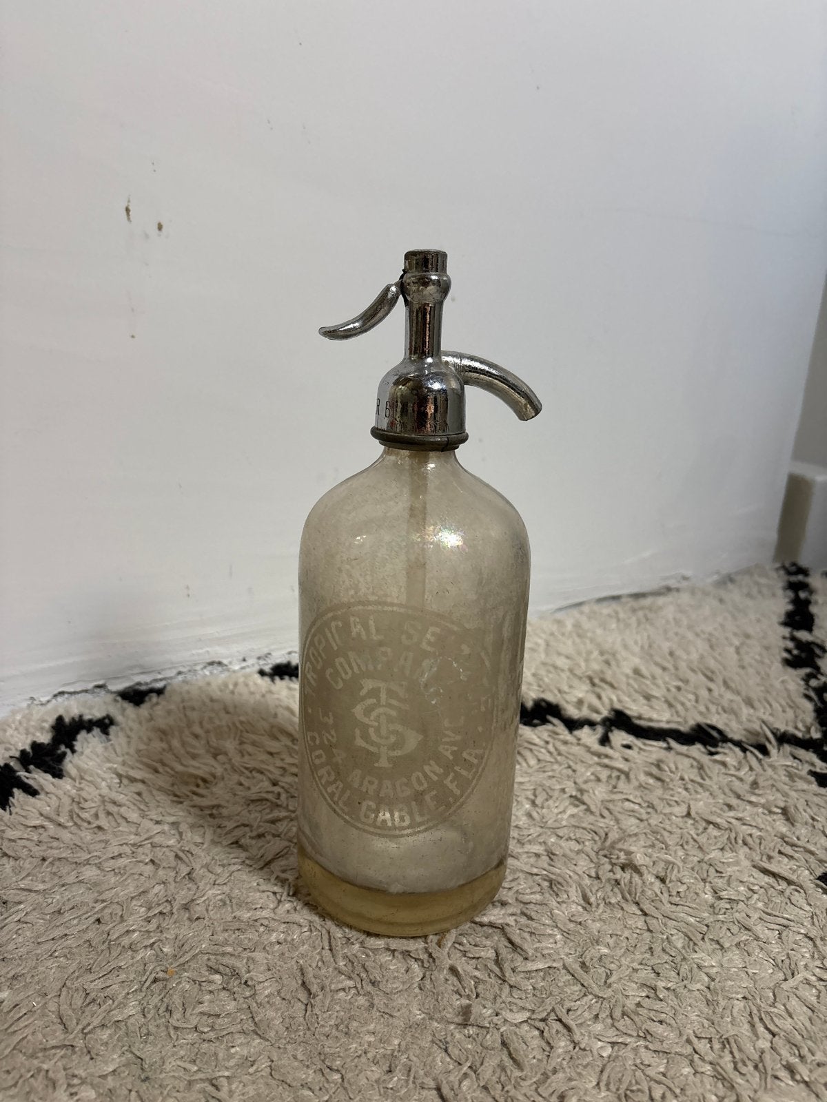 Vintage Sifonsoda fles - Tropical Soda Company, Ophalen