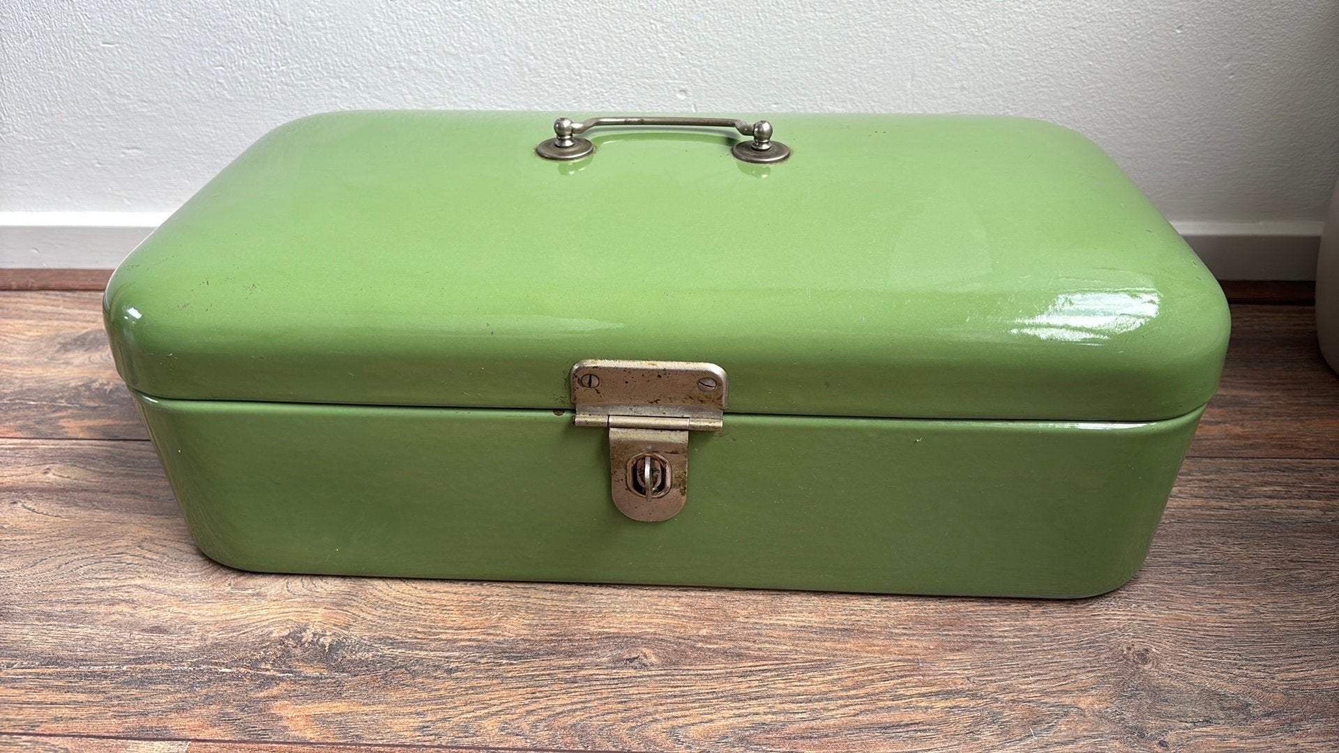 Brocante broodtrommel, Ophalen