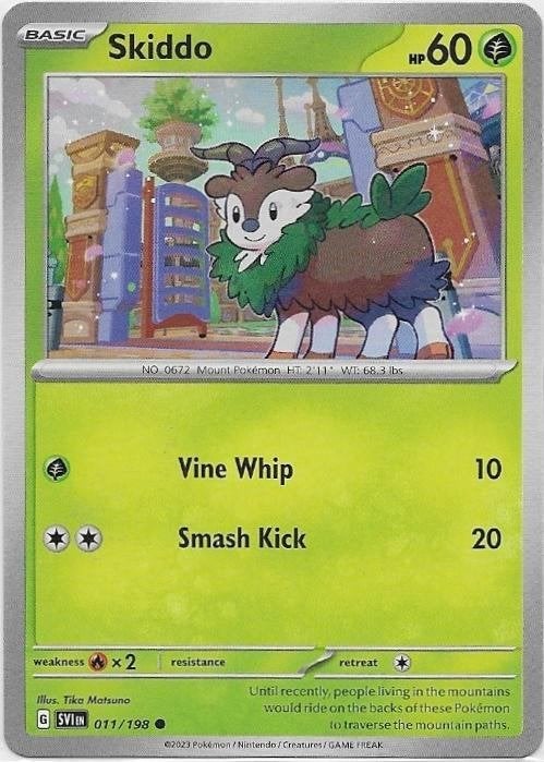 Scarlet & Violet,  Skiddo [common] 11/198, Verzenden, Nieuw, Losse kaart
