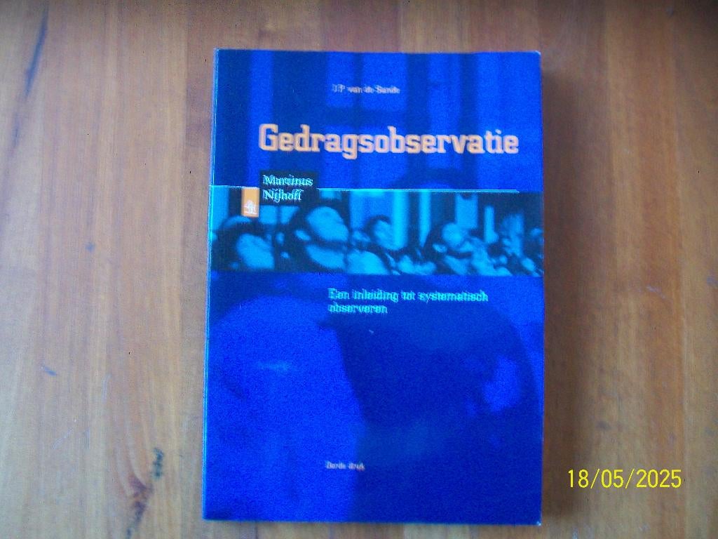 Gedragsobservatie - Martinus Nijhoff, Boeken, Verzenden, Zo goed als nieuw, Overige onderwerpen