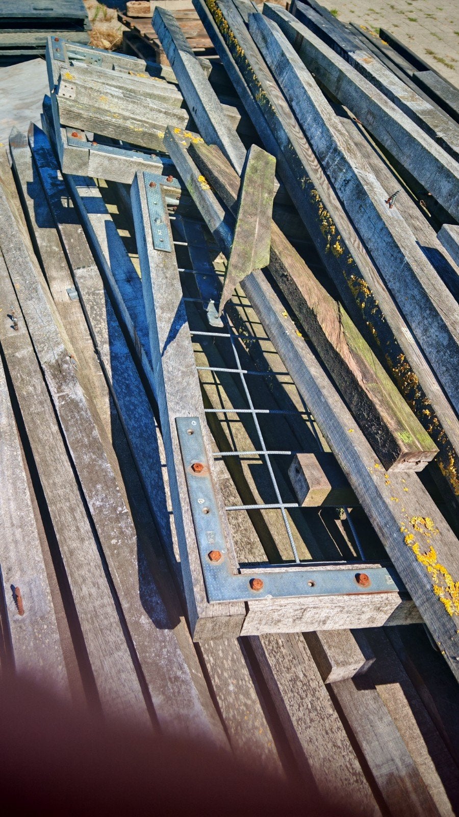 Hekwerk 140 cm hoog, 30 meter met 2 poorten, Ophalen, Met poort, Gebruikt, Gaashekwerk