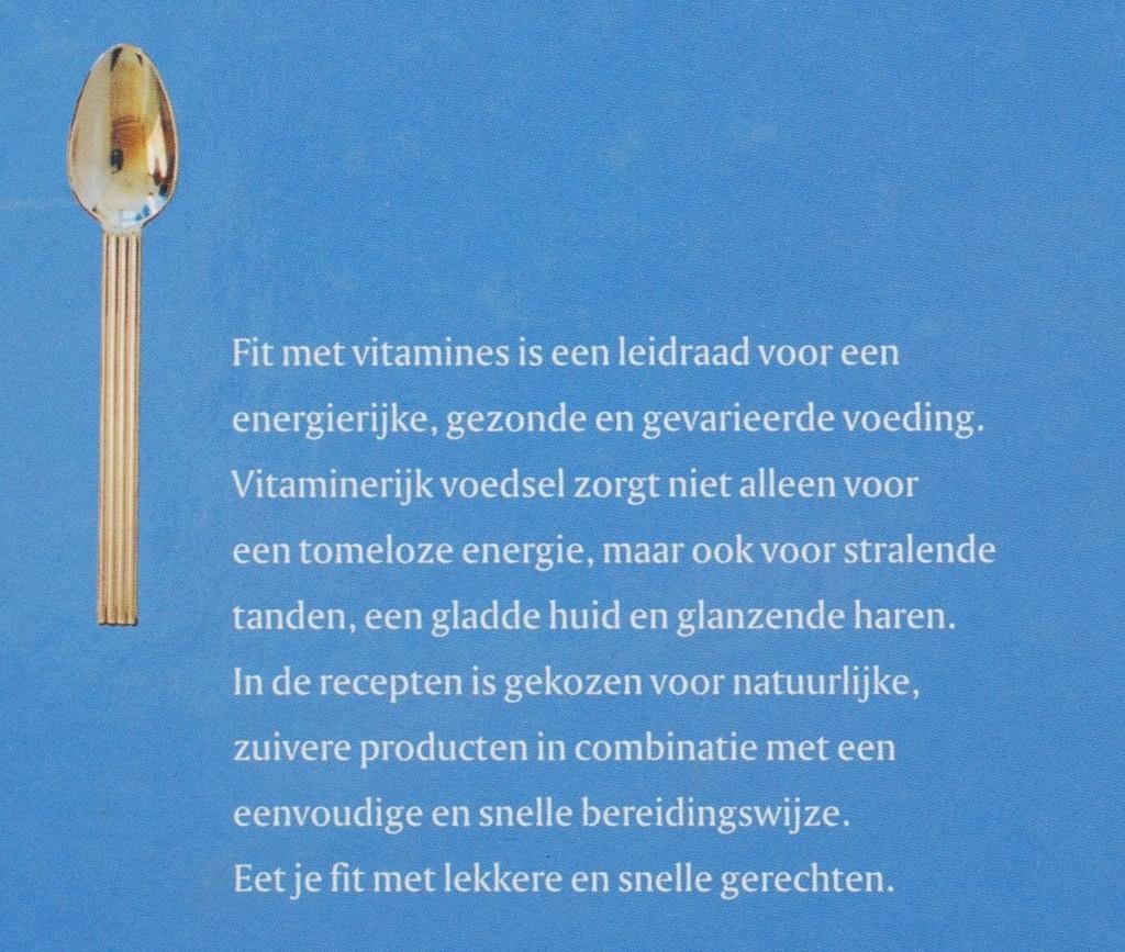 Fit met vitamines (2000), Boeken, Verzenden, Zo goed als nieuw, Gezond koken