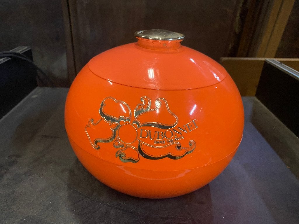 Vintage Dubonnet IJsemmer - Oranje, H17 D20cm, Ophalen of Verzenden