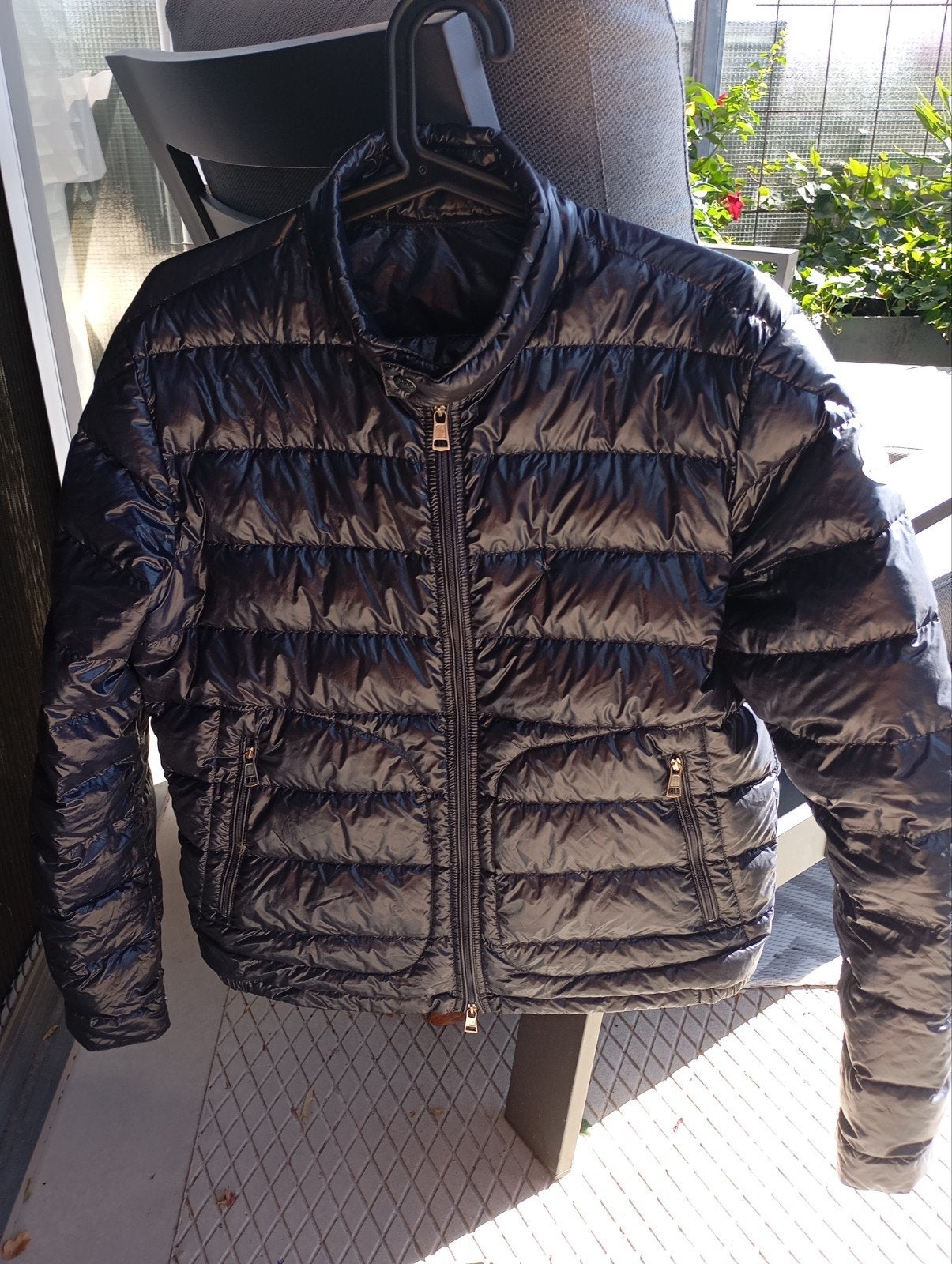 Moncler Acorus Heren Donsjack - blauw, Maat 2, Ophalen, Moncler, Gedragen, Maat 48/50 (M)