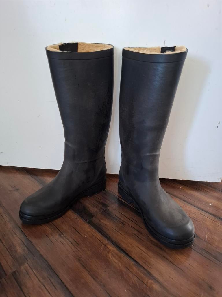 Aigle gevoerde rubberlaarzen, maat 39, Ophalen of Verzenden, Gedragen, Hoge laarzen