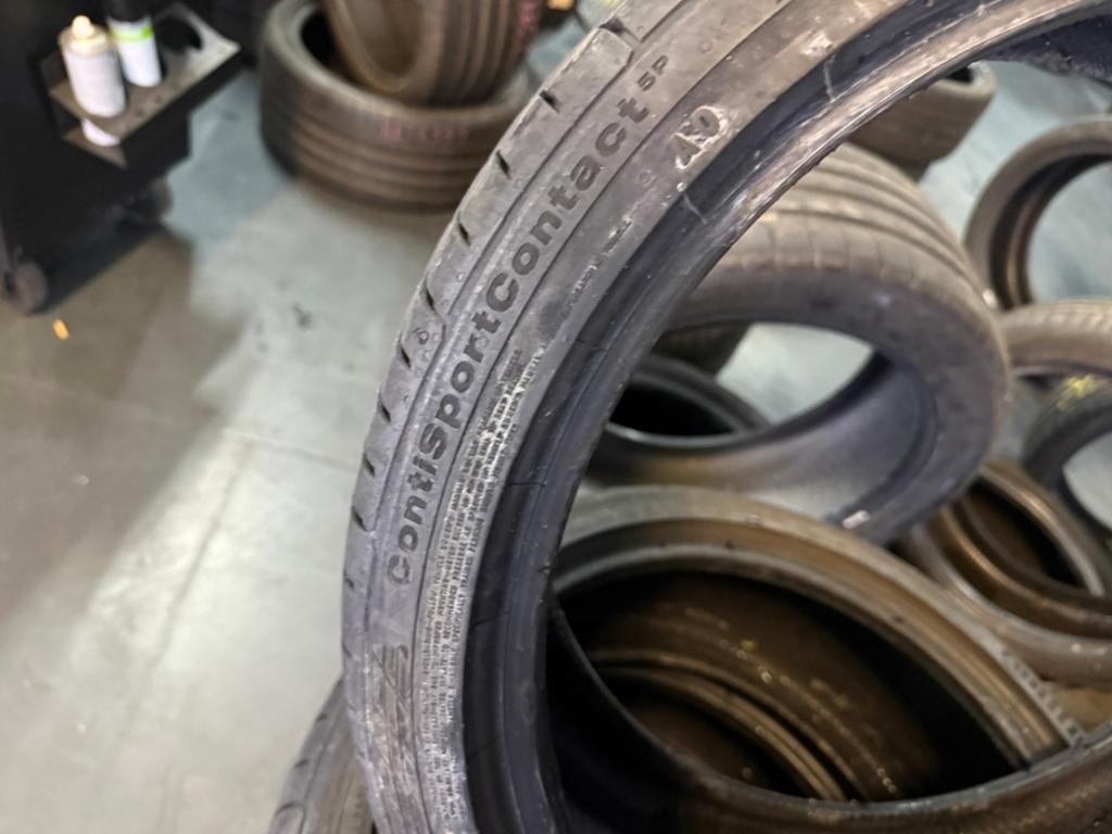 4x 235 35 19 91 Continental Sportcontact 5p AO 6MM+ DOT2020, Auto-onderdelen, 19 inch, Gebruikt, Ophalen of Verzenden, 235 mm