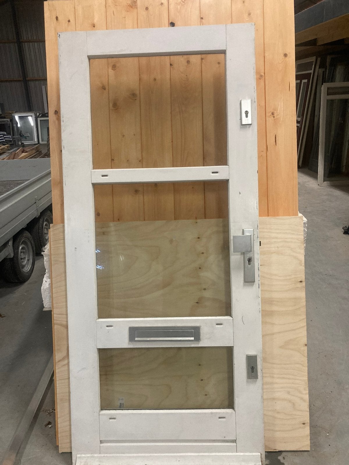 Hardhouten voordeur 93*210, Ophalen, 1 tot 2 meter, Minder dan 3 meter, Zo goed als nieuw