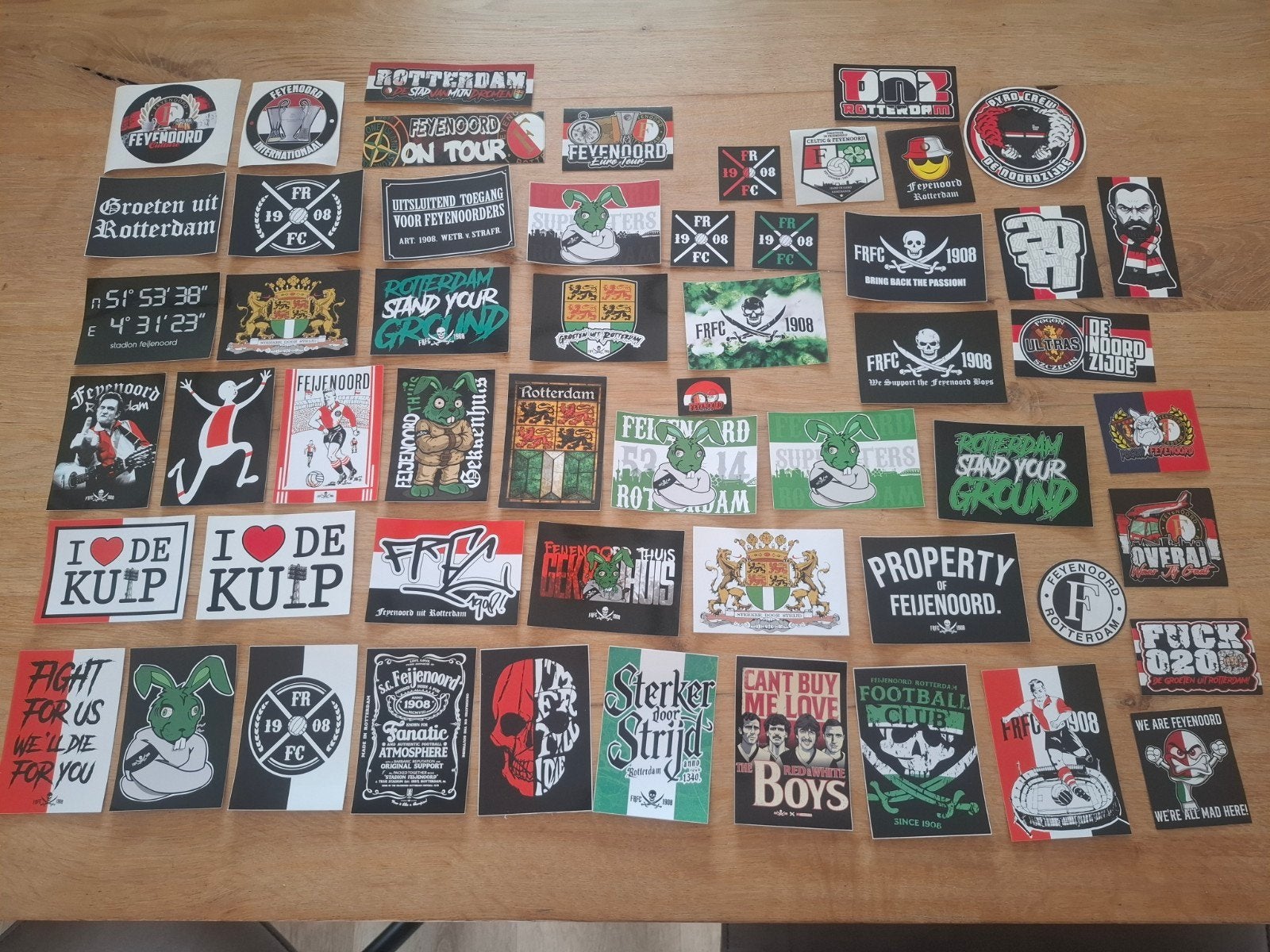 Feyenoord stickers, Ophalen of Verzenden, Zo goed als nieuw, Sport
