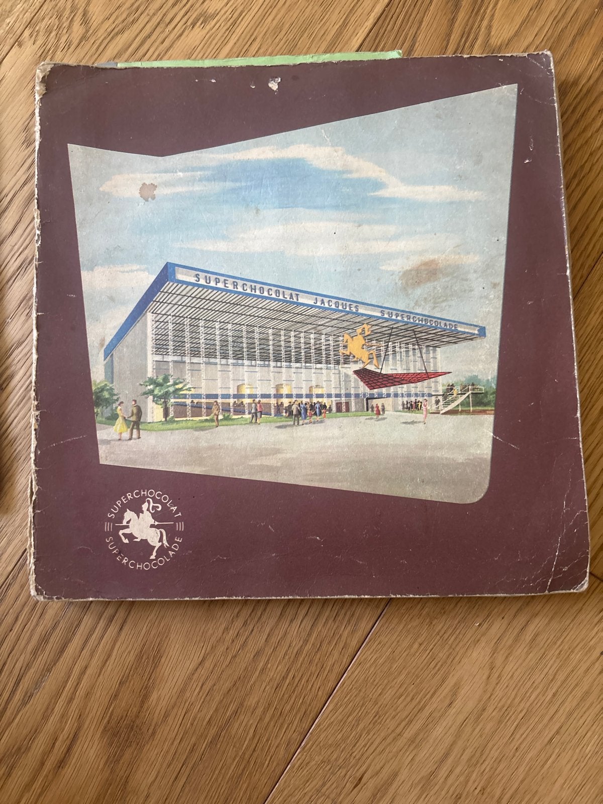 Vintage Superchocolat Jacques Plaatjesalbum, Ophalen of Verzenden, Gelezen, Plaatjesalbum