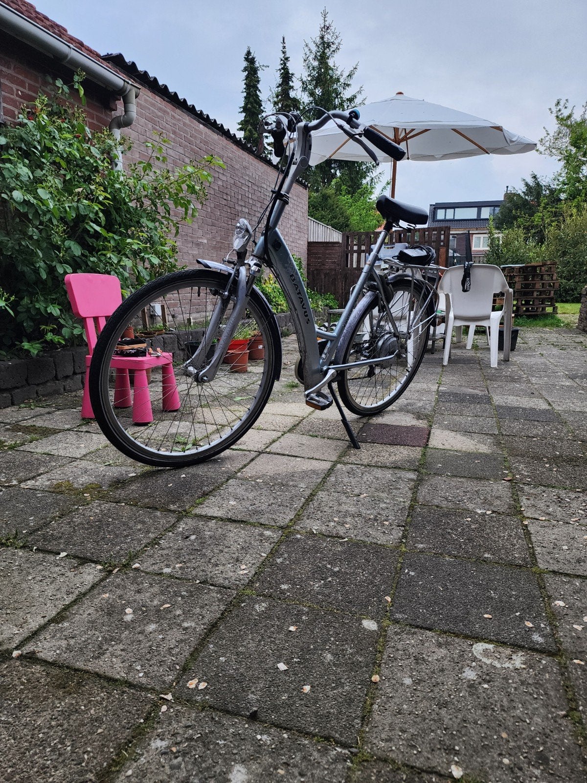 Batavus Stadsfiets Dames - 28 inch - Shimano Naafversnelling, Minder dan 30 km per accu, Gebruikt, Batavus, Ophalen of Verzenden