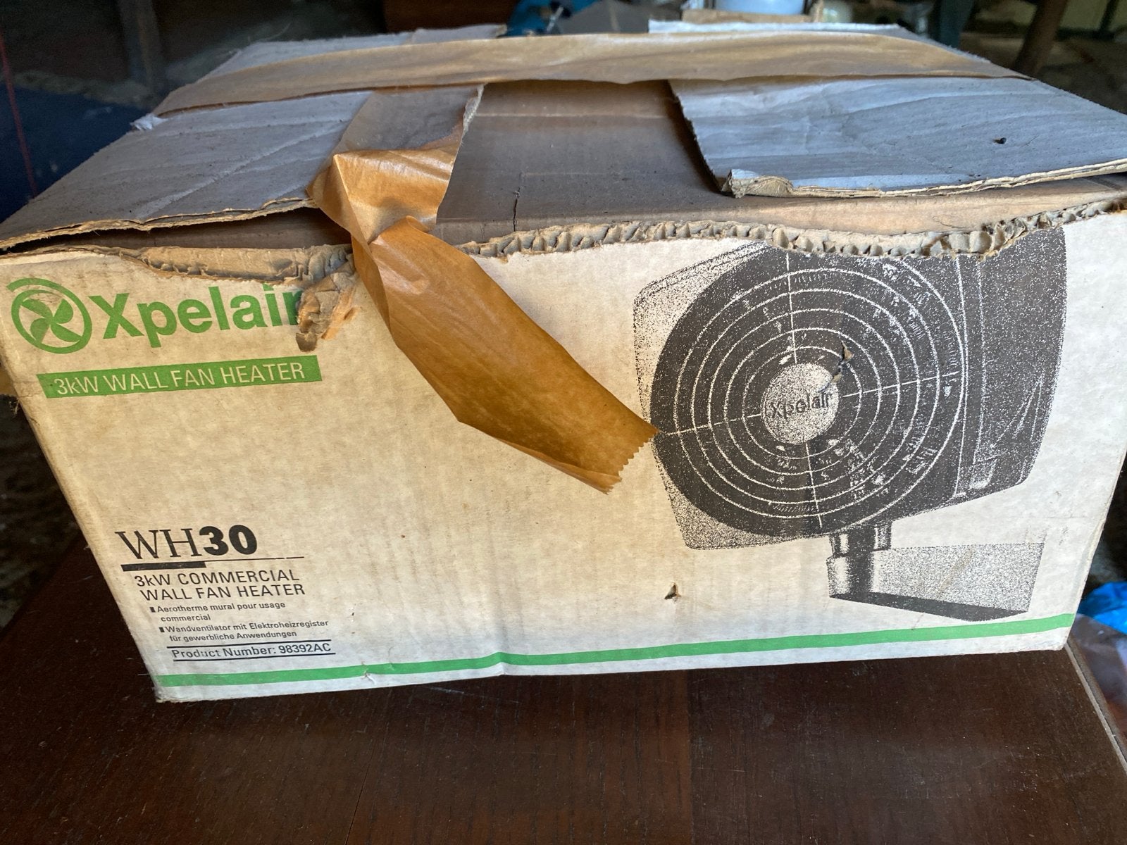Xpelair WH30 3kW Commerciële Wandventilator Kachel, Verwarmen, Nieuw, 3 snelheden of meer, Ophalen of Verzenden