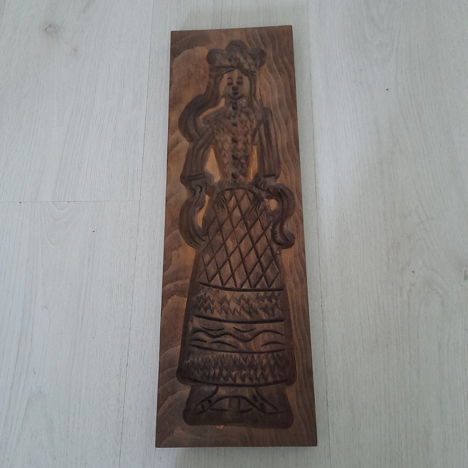 Oude speculaasplank koekplank afm 45x14 cm NR 4, Ophalen of Verzenden