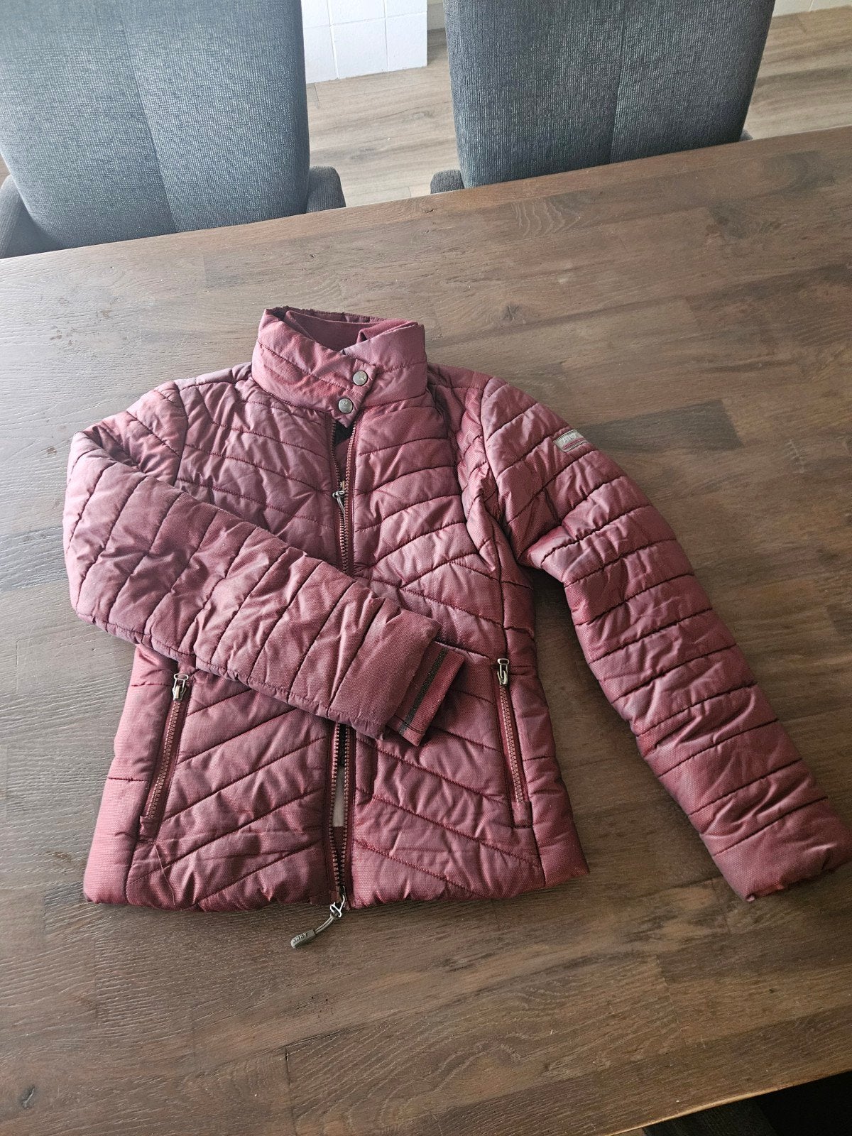 Anky winterjas, bordeauxrood, dubbele rits, Dieren en Toebehoren, Paardrijkleding, Ophalen of Verzenden