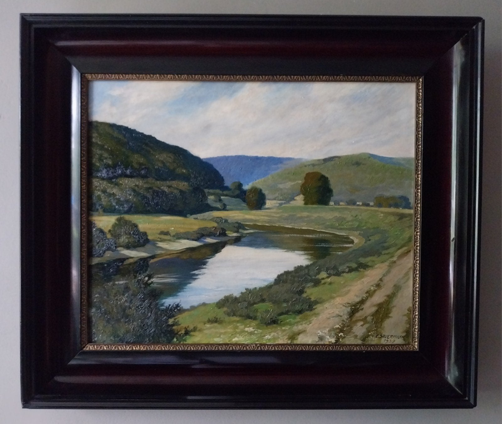 C. Sauermilch (1883–1957) - De Weser - 1937, Ophalen of Verzenden