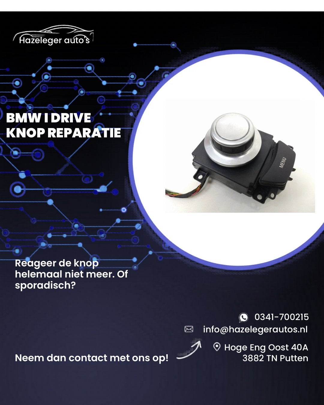 BMW iDrive knop reparatie, Ophalen of Verzenden, Nieuw, BMW