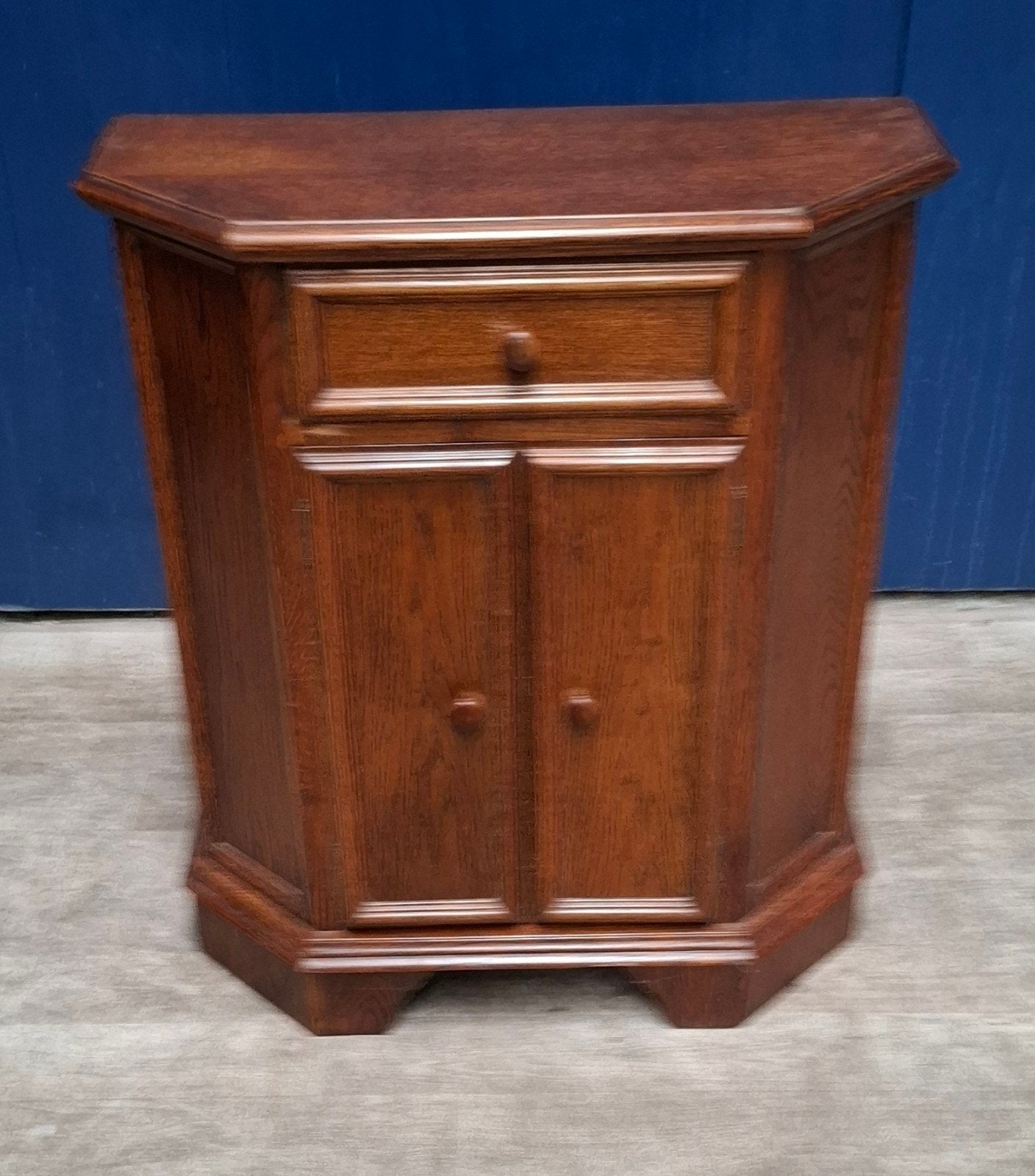 Vintage eiken halkast, Huis en Inrichting, Ophalen, Gebruikt, 50 tot 100 cm, 3 of 4 laden