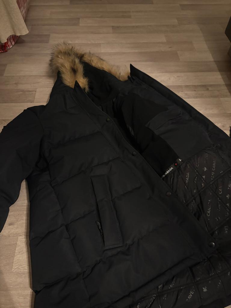 Zavetti Canada Winterjas - Zwart met Bontkraag, Ophalen of Verzenden, Zo goed als nieuw, Zwart