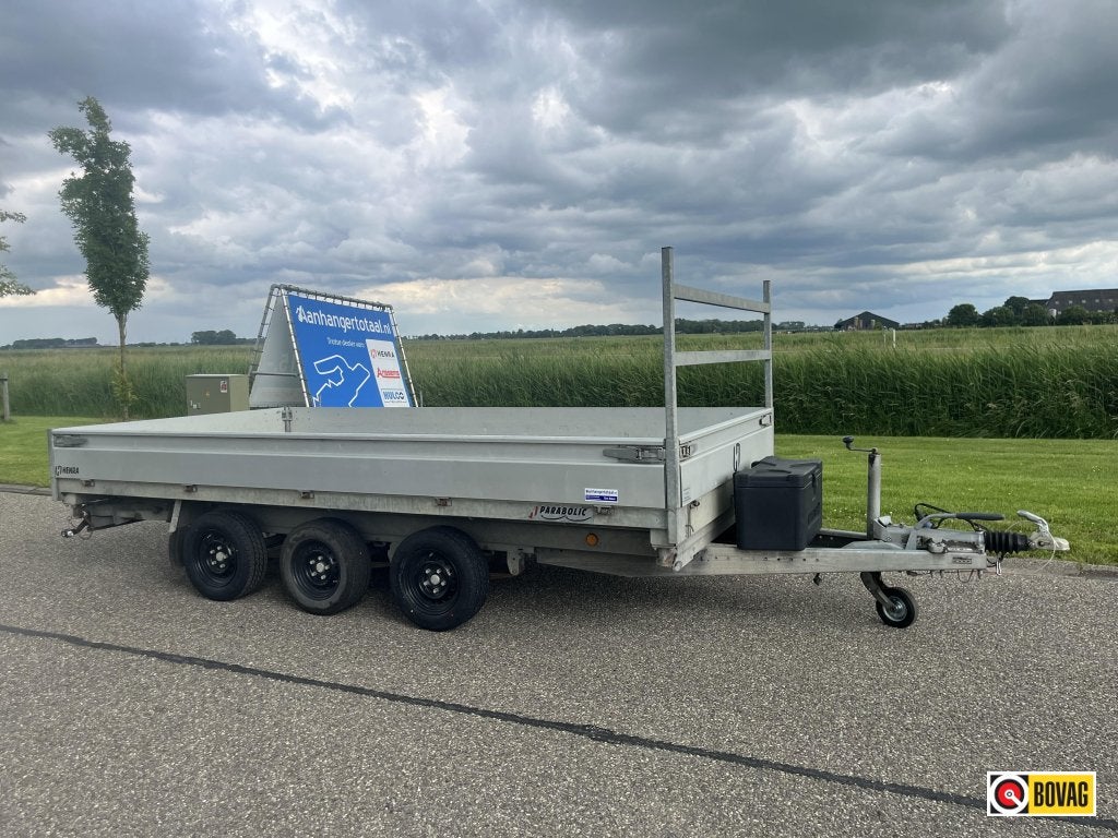 Henra 3-assige elektrische kipper PARABOLIC 401x202cm, Auto diversen, Aanhangers en Bagagewagens, Gebruikt