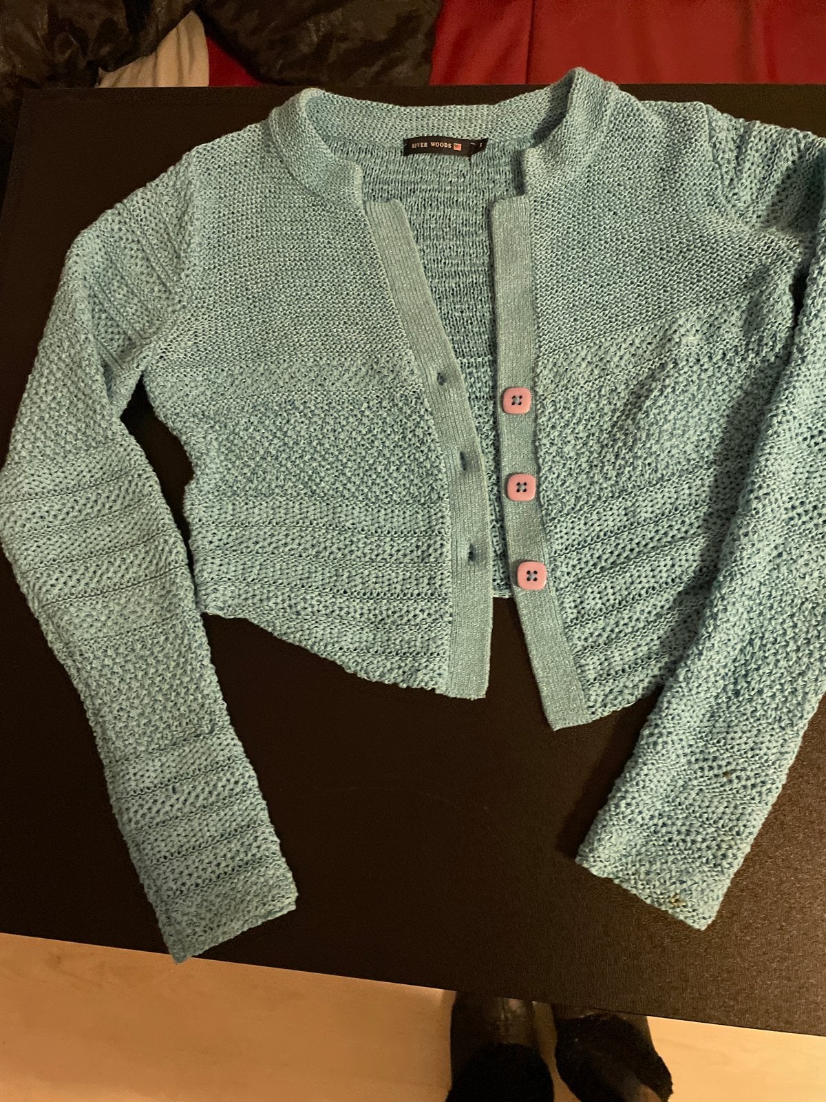 River Woods Cropped Vestje Maat S, Kleding | Dames, Truien en Vesten, Ophalen of Verzenden, Zo goed als nieuw, Maat 36 (S), Blauw