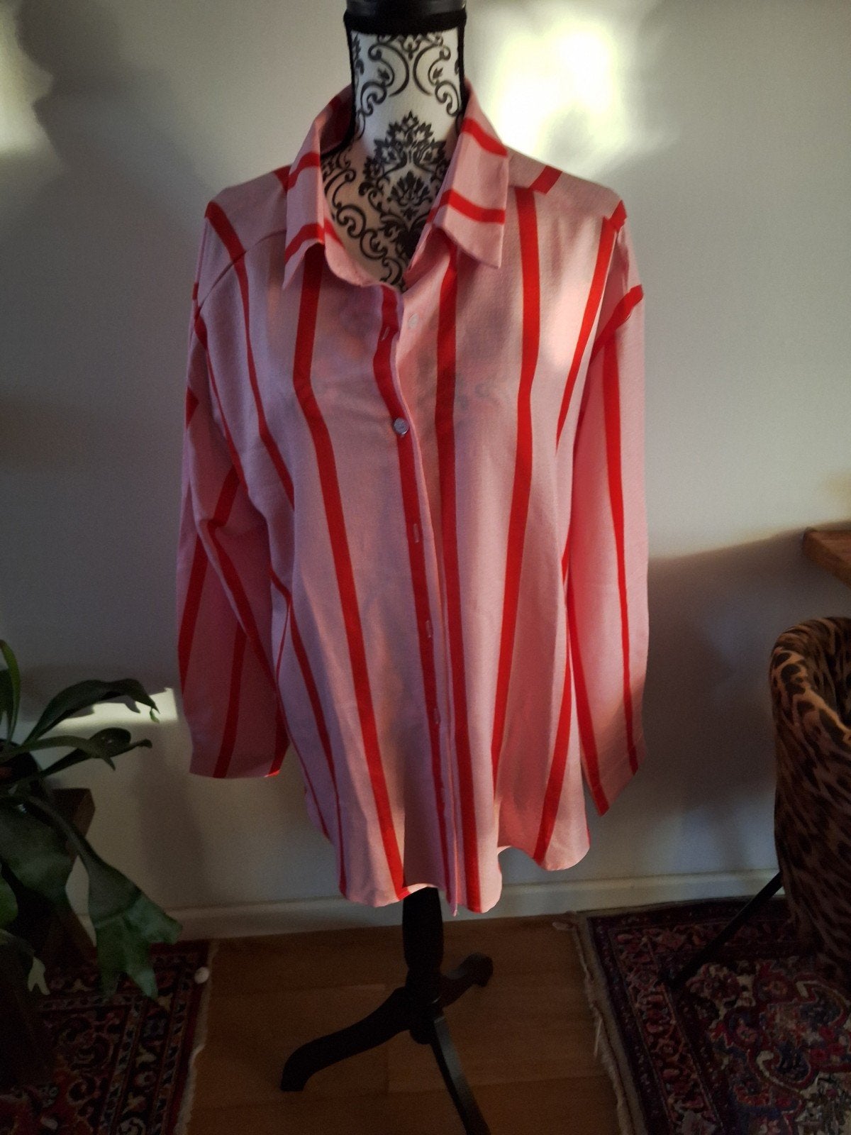 Fleurige bloes XL, Ophalen of Verzenden, Zo goed als nieuw, Maat 46/48 (XL) of groter