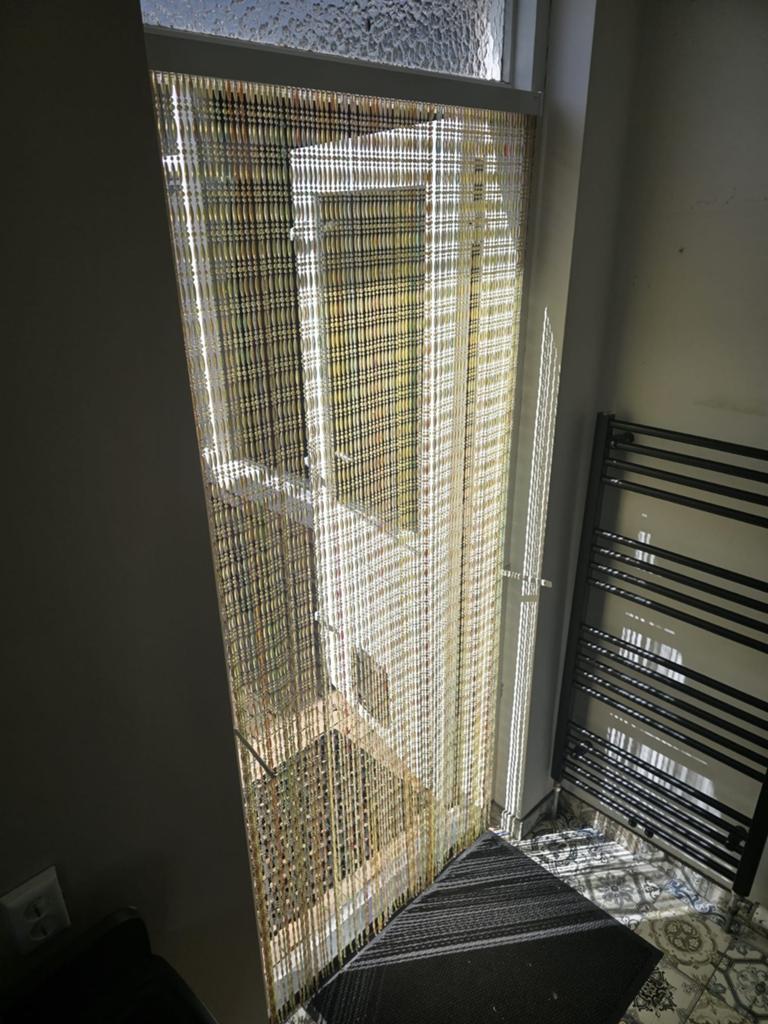 Vliegengordijn kralengordijn 91,5 x 205 cm, Huis en Inrichting, Stoffering | Gordijnen en Lamellen, Ophalen, Gebruikt, 200 cm of meer