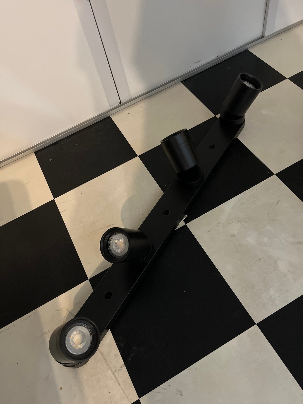 IKEA NYMANE Plafondspot - Zwart, 3 spots, Huis en Inrichting, Lampen | Spots, Verzenden, GU10, Zo goed als nieuw, LED