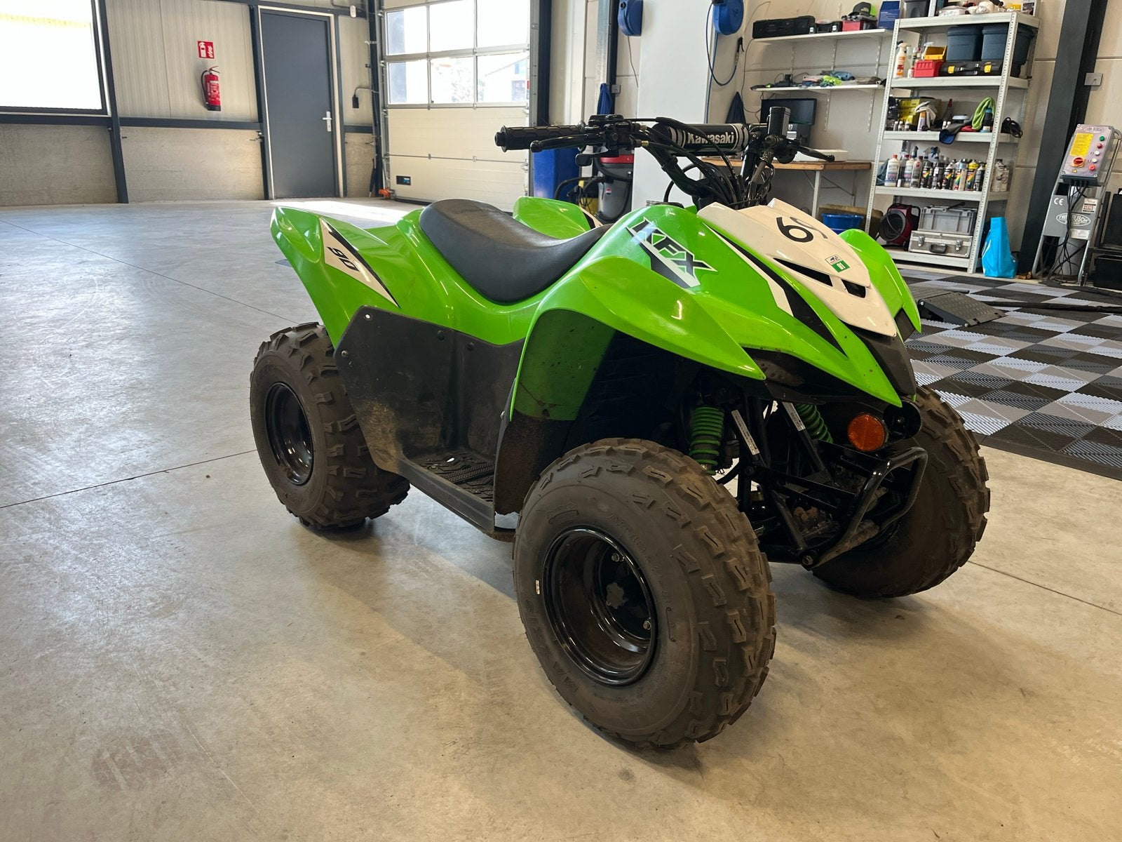 Kawasaki KFX 90 Quad - Groen, Zo goed als nieuw!, Japan, Kawasaki, 90 cc, 11 kW of minder