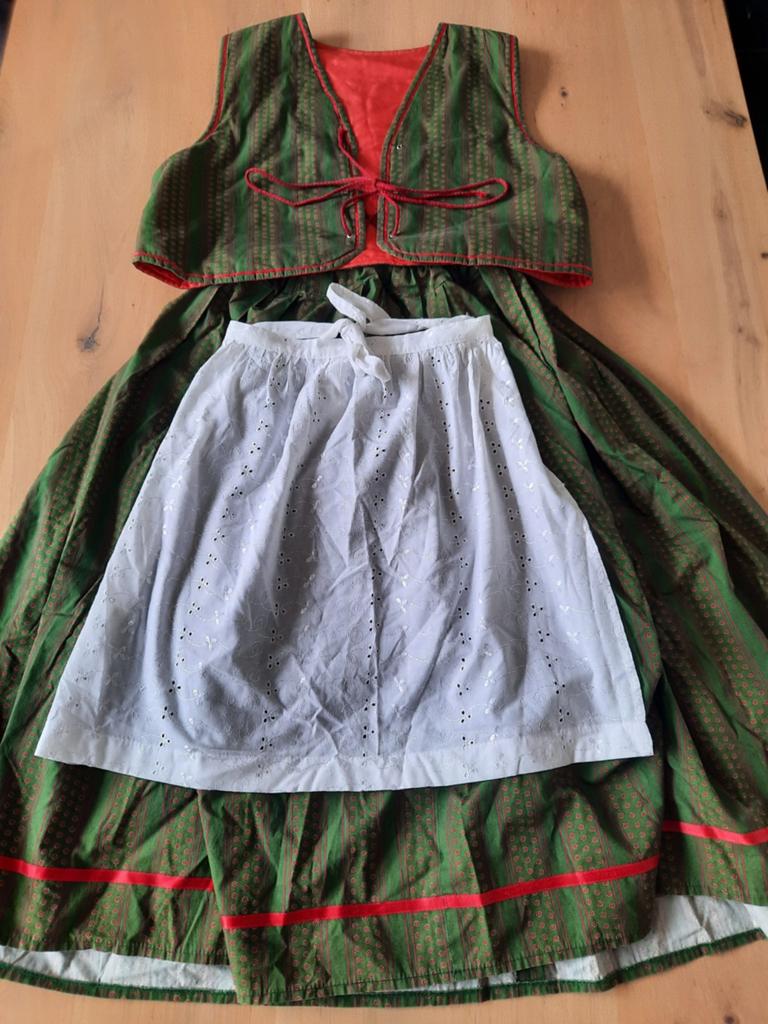 Authentieke Tiroler Dirndl Jurk - Maat M, Kleding | Dames, Jurken, Ophalen of Verzenden, Gedragen, Maat 38/40 (M), Groen