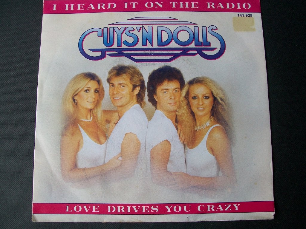 GUYS 'N DOLLS met I HEARD IT ON THE RADIO 7 inch (1982) zgan, 7 inch, Ophalen of Verzenden, Zo goed als nieuw, Pop