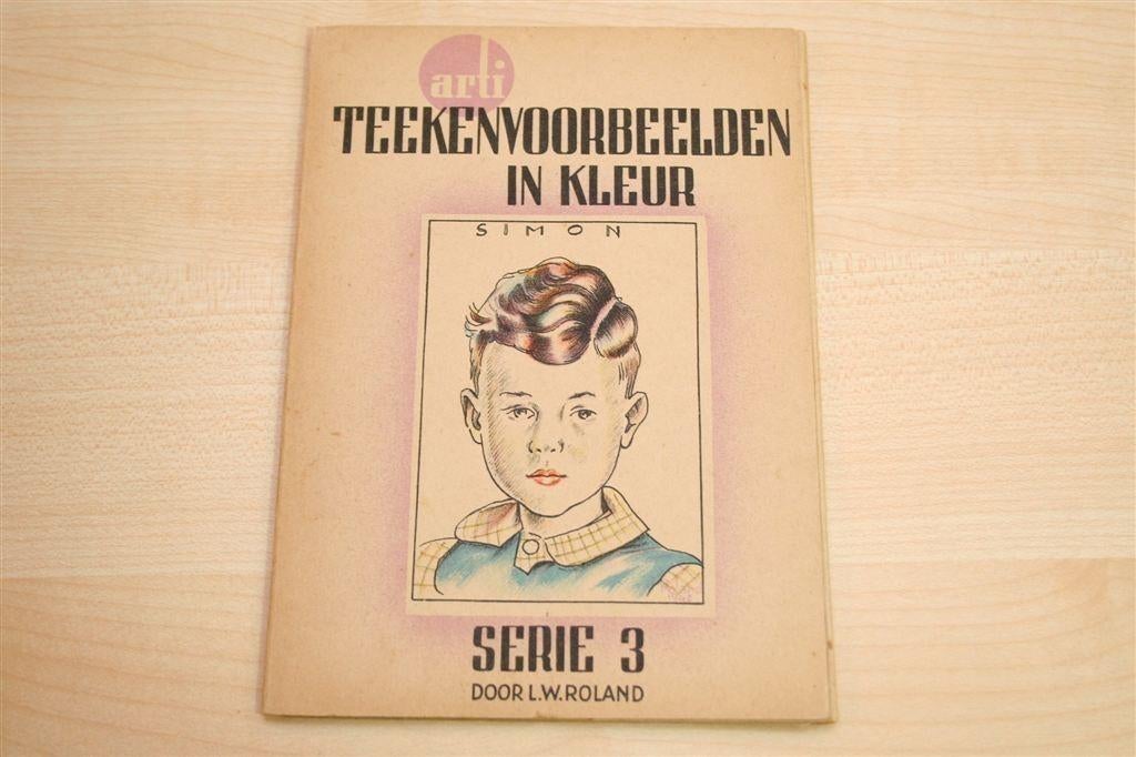 Teekenvoorbeelden [1942] — Leporello met 6 Briefkaarten, Ophalen of Verzenden, Gelezen