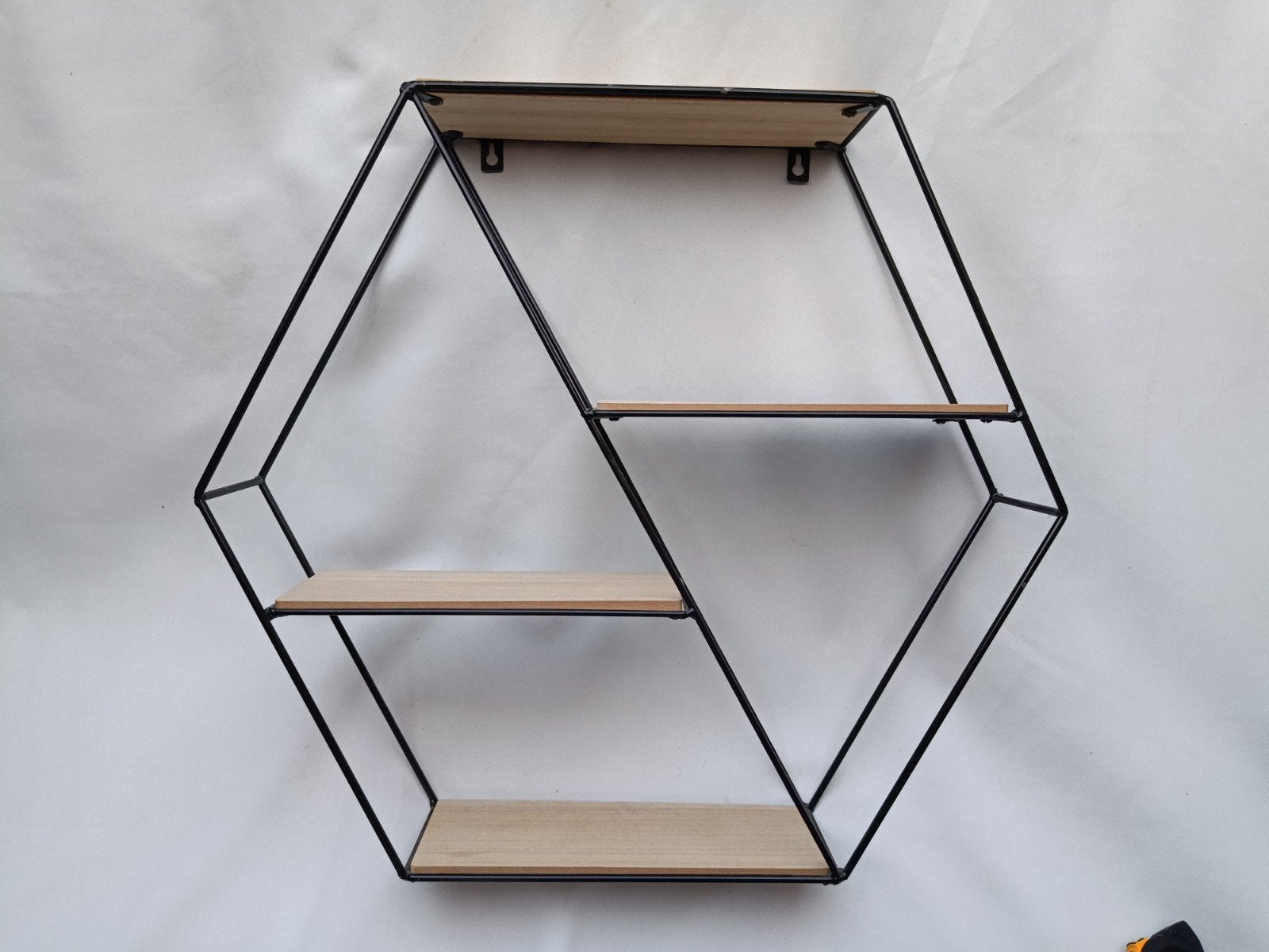 Wandplank zwart/beige, Ophalen