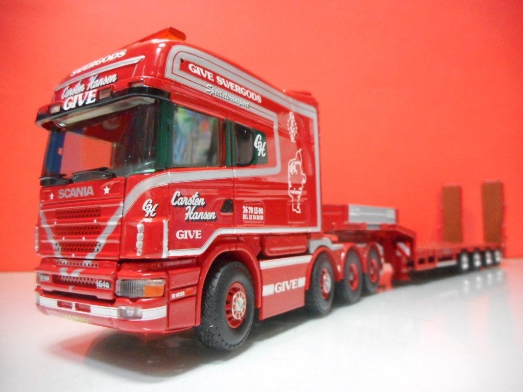 TEKNO SCANIA LONGLINE CARSTEN HANSEN, DENEMARKEN 54489, Hobby en Vrije tijd, Modelauto's | 1:50, Ophalen of Verzenden, Nieuw, Bus of Vrachtwagen
