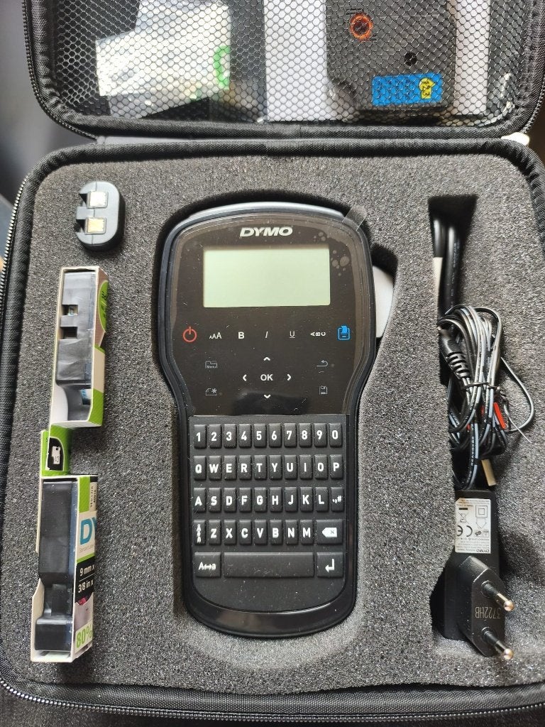 DYMO LabelManager 280 – complete set met koffer & labels, Ophalen, Qwerty, Dymo, Zo goed als nieuw