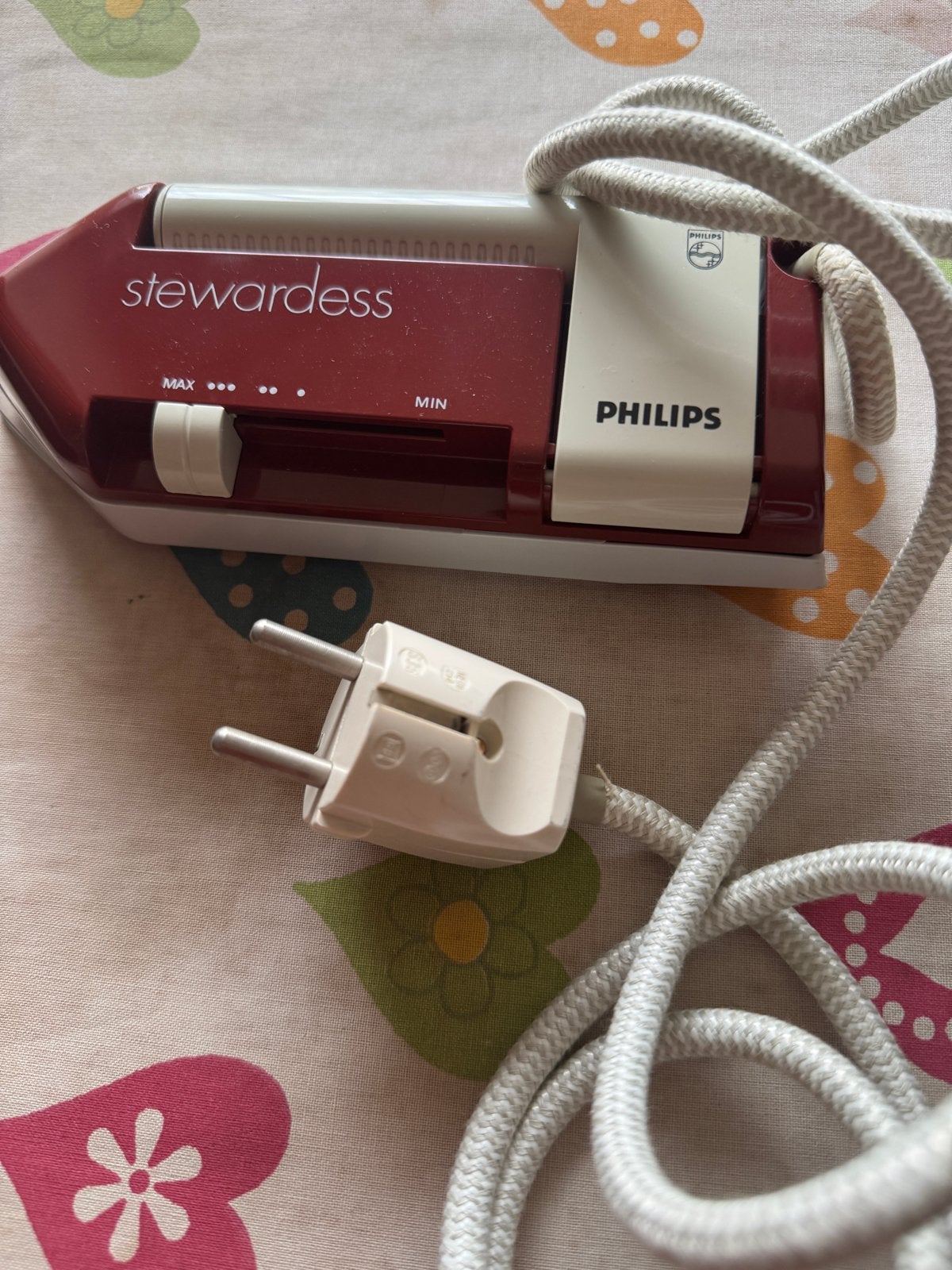 Vintage Philips Stewardess Strijkijzer - Compact & Reisvrien, Witgoed en Apparatuur, Ophalen of Verzenden, Nieuw, Strijkijzer met snoer