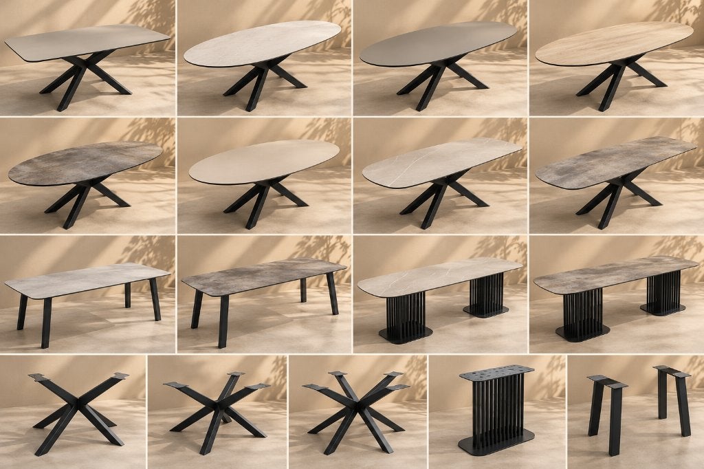 Prachtige Koopmans HPL-eettafels, Huis en Inrichting, 100 tot 150 cm, Ophalen of Verzenden, Vijf personen of meer, Kunststof