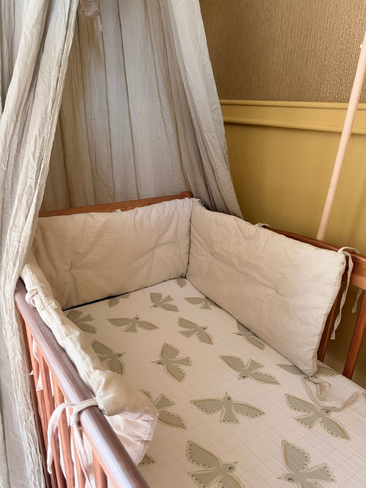 Jollein bedbumper beige, Ophalen, Jongetje of Meisje, Wit, Overige typen