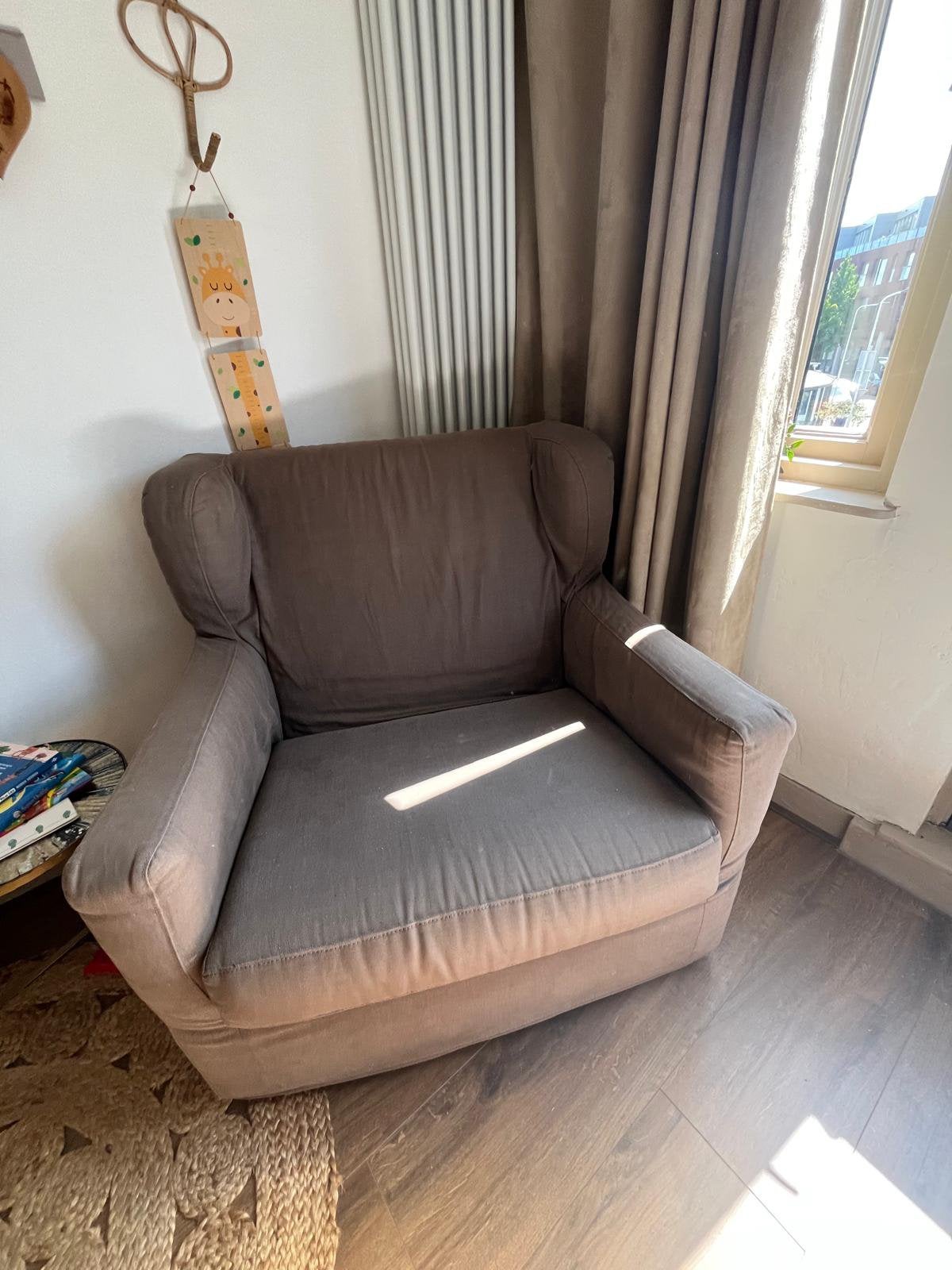 Fauteuil bruib gratis ophalen, Huis en Inrichting, Ophalen, Gebruikt, 75 tot 100 cm, Stof