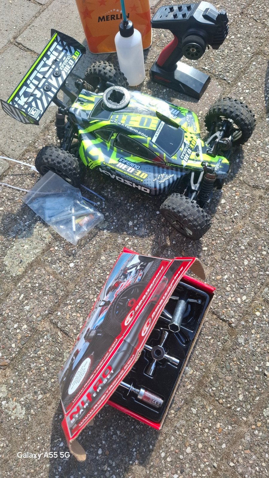 Kyosho Inferno Neo 3.0 Nitro RC Buggy, Hobby en Vrije tijd, Ophalen of Verzenden, Gebruikt, Nitro, Auto offroad